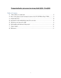 Nonperturbative Processes in Strong-Field QED / Proqed