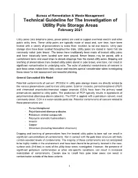 Technical Guideline for the Investigation of Utility Pole Storage Areas February 2021