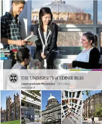 THE UNIVERSITY of EDINBURGH