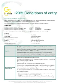 2021 Conditions of Entry