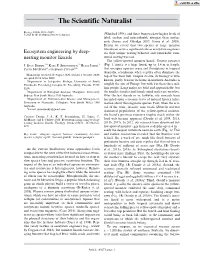 Ecosystem Engineering by Deep‐Nesting Monitor Lizards
