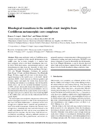 Insights from Cordilleran Metamorphic Core Complexes