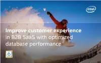 Optimized Database Performance Contents Your Customers Need Lots of Data, Fast