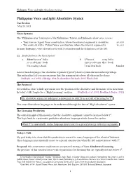Philippine Voice and Split Absolutive Syntax Brodkin