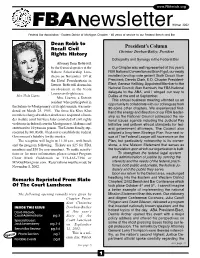 Winter 2002 Federal Bar Association - Eastern District of Michigan Chapter - 40 Years of Service to Our Federal Bench and Bar
