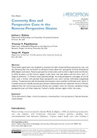 Convexity Bias and Perspective Cues in the Reverse-Perspective Illusion
