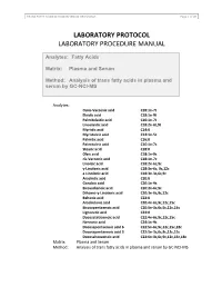Laboratory Protocol Laboratory Procedure Manual
