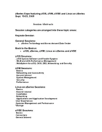 Session Abstracts