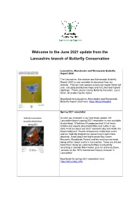 Welcome to the June 2021 Update from the Lancashire Branch of Butterfly Conservation