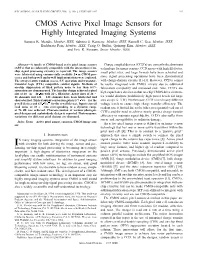 CMOS Active Pixel Image Sensors for Highly Integrated Imaging Systems