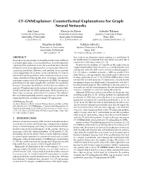 Counterfactual Explanations for Graph Neural Networks