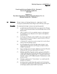 Enbridge Responses to ADOE IR No. 1 Page 1 of 4 Transcanada