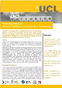 Powering Inclusion: Artificial Intelligence and Assistive Technology