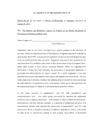 The Kinetic and Radiolytic Aspects of Control of the Redox Speciation of Neptunium in Solutions of Nitric Acid