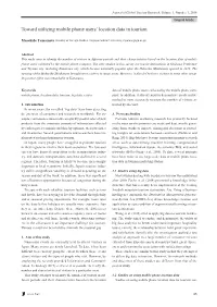 Toward Utilizing Mobile Phone Users' Location Data in Tourism
