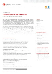 Trend Micro Email Reputation Services