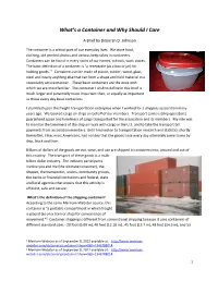 What's a Container and Why Should I Care