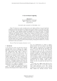 A View of Cloud Computing
