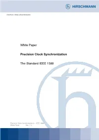 White Paper Precision Clock Synchronization the Standard IEEE