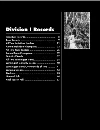 Division I Record S
