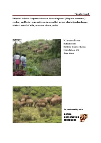 Final Report Nature Conservation Foundation