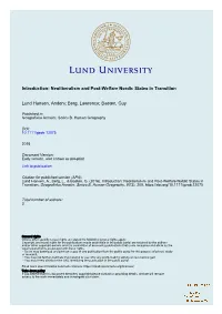 Neoliberalism and Post-Welfare Nordic States in Transition Lund