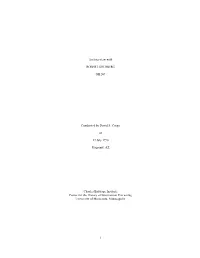 Oral History Interview with Robert Goldberg