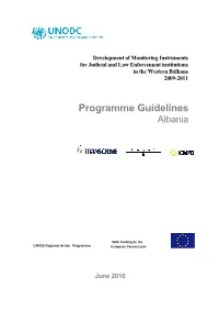 Programme Guidelines Albania