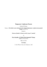 Temperate Coniferous Forests