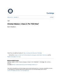 Christian Madsen- a Dane in the "Wild West"