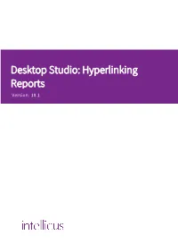 Desktop Studio: Hyperlinking Reports