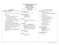 GRADE 1 SCOPE & SEQUENCE THEME 1: I Am Your Friend STORY