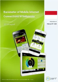 Barometer of Mobile Internet Connections in Indonesia