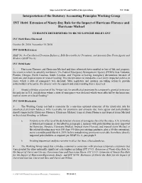 Interpretation of the Statutory Accounting Principles Working Group