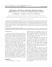 Solid Solutions of Karelianite and Eskolaite (Slyudyanka Complex, Southern Baikal Area): Genesis and a Possible Petrogenetic Indicator
