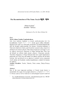 The Reconstruction of the Name Yuezhi 月氏 / 月支