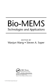 Bio-MEMS Technologies and Applications