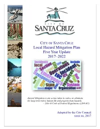 Local Hazard Mitigation Plan Five Year Update 2017–2022