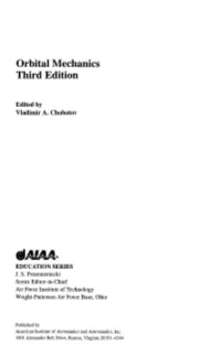 Orbital Mechanics Third Edition