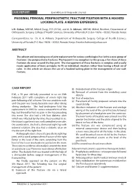 Proximal Femoral Periprosthetic Fracture Fixation with a Hooked Locking Plate: a Kenyan Experience