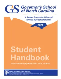 Student Handbook 2021