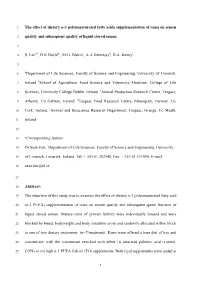 The Effect of Dietary N-3 Polyunsaturated Fatty Acids Supplementation of Rams on Semen