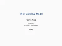 The Relational Model