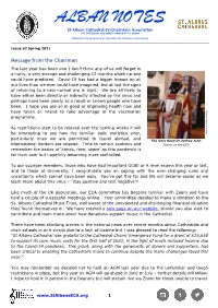 Alban Notes #52 – Spring 2021