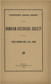 Hawaiian Historical Society