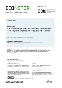 Icts Diffusion Trajectories and Economic Development – an Empirical Evidence for 46 Developing Countries
