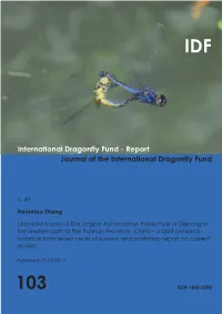IDF-Report 103 | 1 Zhang Been Adequately Surveyed
