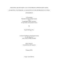 Municipal Solid Waste Collection Route Optimization Using