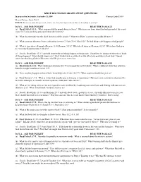 (A) Read Luke 13:1-3. What Concern Did the Pe