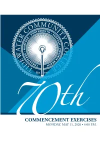May 2020 Commencement Program